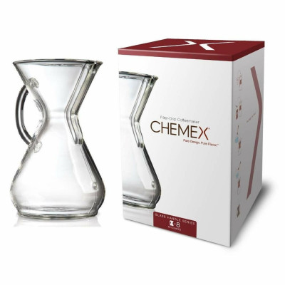 Кавоварка з ручкою Chemex на 8 чашок - Eight Cup Glass Handle CHEMEX