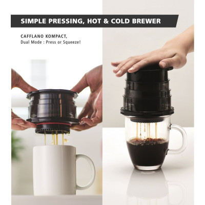 Кавоварка ручна Cafflano Kompact (чорна)