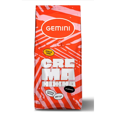 Кава в зернах Gemini Crema 250г