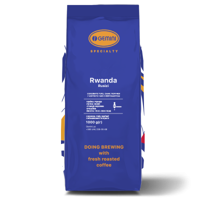 Кава в зернах Gemini Rwanda Rusizi 1кг