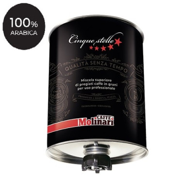Кава в зернах Molinari Cinque Stelle 100% Arabica 3кг