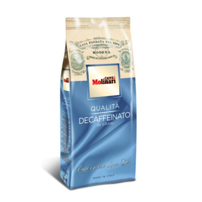 Кава в зернах Molinari Decaffeinato 500г