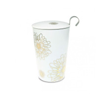 Термочашка TEAEVE Flower Gold 400 мл