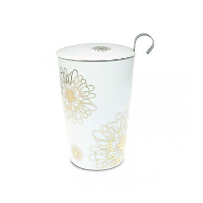 Термочашка TEAEVE Flower Gold 400 мл