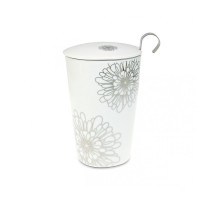Термочашка TEAEVE Flower Silver 400 мл